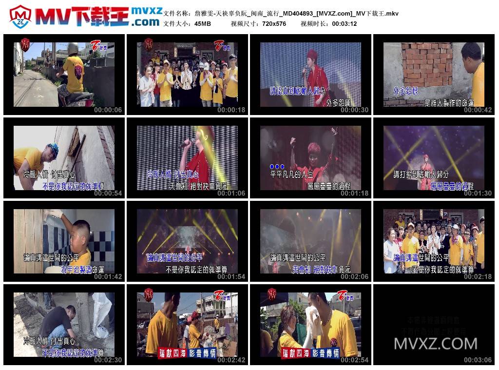 詹雅雯-天袂辜负阮_闽南_流行_MD404893